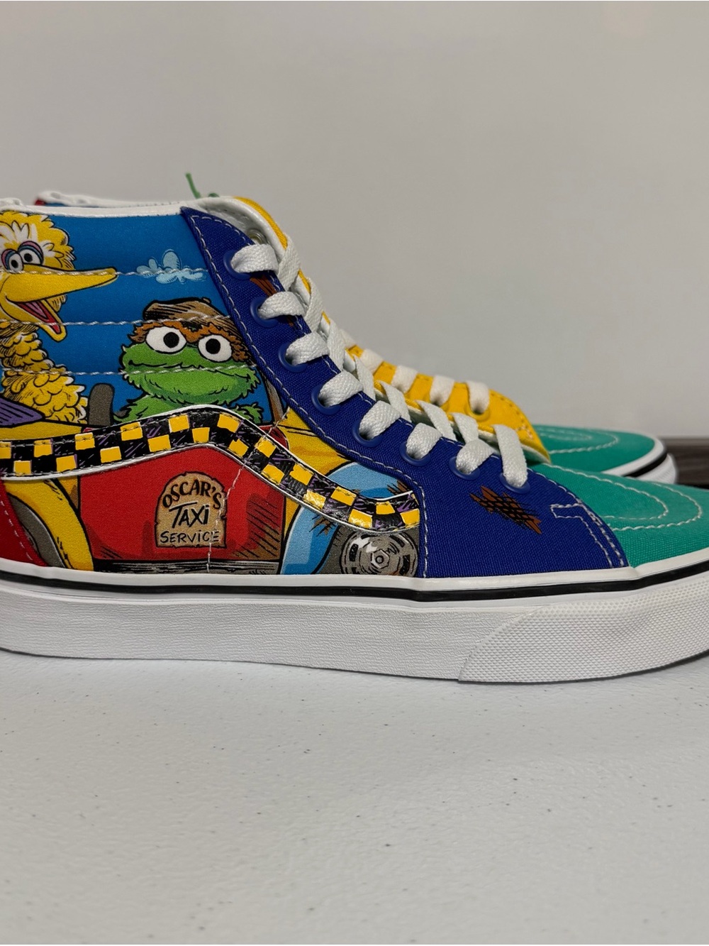 Vans x Sesame Street Sk8-Hi 'Oscar's Taxi Service' Sneakers-Size 6/7 New